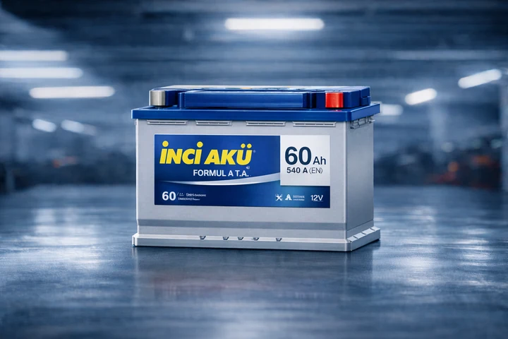 İnci 60 Amper Akü 12V 60Ah